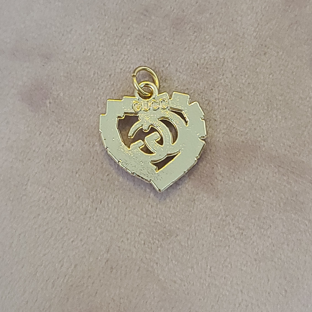 Gucci Gold and Pearl Heart Charm - Picture 3 of 3